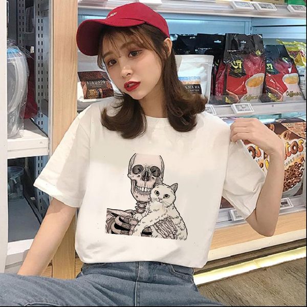 kawaii horro skull cute cat womens t shirt femal cartoon tees casual harajuku short sleeve fun ulzzang sh, White
kawaii horro skull cute cat womens t shirt femal cartoon tees casual harajuku short sleeve fun ulzzang sh, White