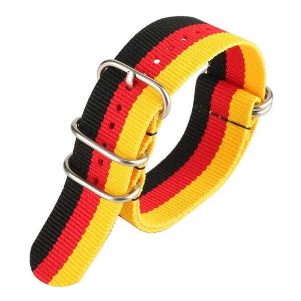 watch bands 20mm/22mm germany flag theme nylon wrist band strap canvas pin buckle men women watches replacement, Black;brown
watch bands 20mm/22mm germany flag theme nylon wrist band strap canvas pin buckle men women watches replacement, Black;brown