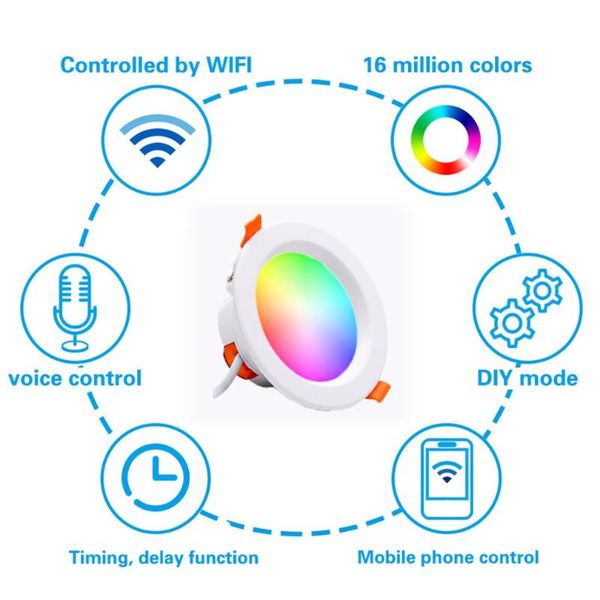 downlights wifi smart led spot light tuya life dimmable downlight 10w rgb change warm cool ceiling lamp work with alexa google home
downlights wifi smart led spot light tuya life dimmable downlight 10w rgb change warm cool ceiling lamp work with alexa google home