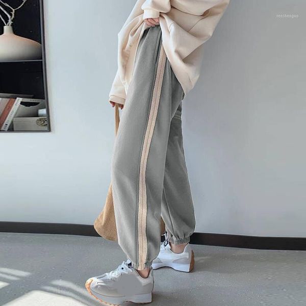 women's pants & capris high waist loose long harem 2021 autumn drawstring patchwork basic all-match sweatpant female casual sport jogge, Black;white
women's pants & capris high waist loose long harem 2021 autumn drawstring patchwork basic all-match sweatpant female casual sport jogge, Black;white