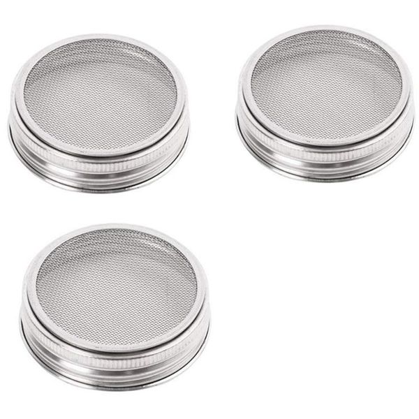 set of 3 stainless steel sprouting jar lid kit for superb ventilation fit for wide mouth mason jars canning jars making orga
set of 3 stainless steel sprouting jar lid kit for superb ventilation fit for wide mouth mason jars canning jars making orga
