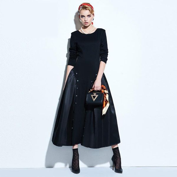 casual dresses women nice expansion dress half sleeve back deep v robe fashion party clothes elegant gothic big swing vestidos, Black;gray
casual dresses women nice expansion dress half sleeve back deep v robe fashion party clothes elegant gothic big swing vestidos, Black;gray