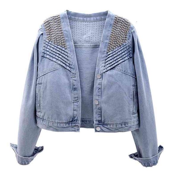 women's jackets fashion vintage rivet denim jacket women spring autumn single-breasted short jeans coat ladies loose plus siz t4zz, Black;brown
women's jackets fashion vintage rivet denim jacket women spring autumn single-breasted short jeans coat ladies loose plus siz t4zz, Black;brown