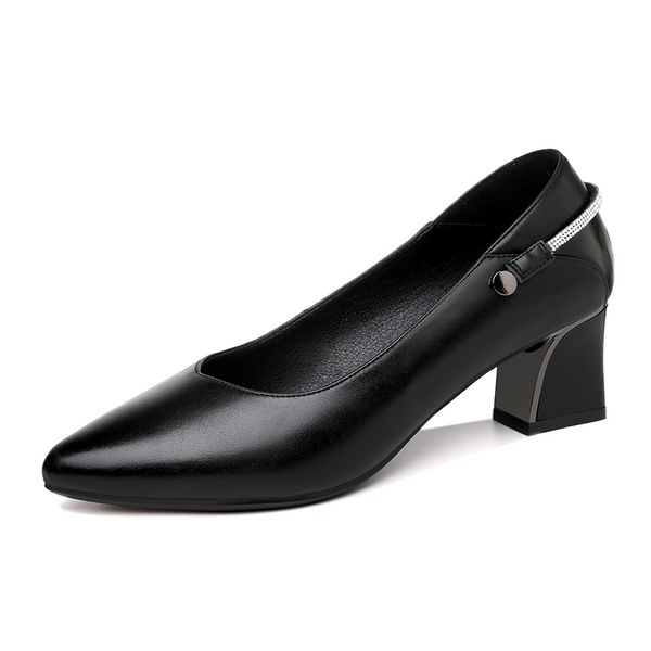 luxury designer shoes new women genuine leather sweet thick high heels female office pointed toe dress work pump cute shoe, Black
luxury designer shoes new women genuine leather sweet thick high heels female office pointed toe dress work pump cute shoe, Black