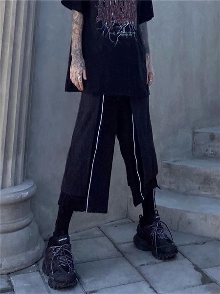 men's pants casual spring and autumn yamamoto style dark straight tube leisure large size nine minutes, Black
men's pants casual spring and autumn yamamoto style dark straight tube leisure large size nine minutes, Black