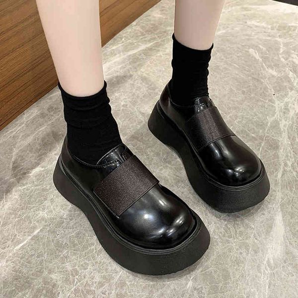 dress shoes rimocy women's high-heeled shoes, of pu leather and with thick, round bottom, dbcn, Black