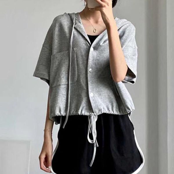 women's hoodies & sweatshirts hoodie women short sleeve thin casual loose sport sweatshirt drawstring pocket ladies oversize, Black
women's hoodies & sweatshirts hoodie women short sleeve thin casual loose sport sweatshirt drawstring pocket ladies oversize, Black