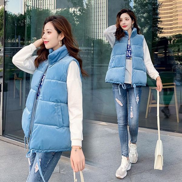 women's vests women vest sleeveless autumn stand collar outwear loose waistcoat short winter for plus size and, Black;white
women's vests women vest sleeveless autumn stand collar outwear loose waistcoat short winter for plus size and, Black;white