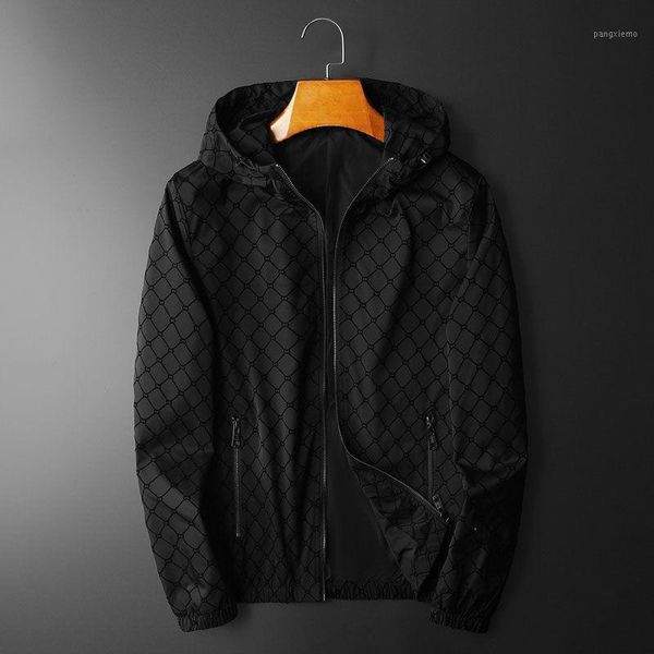 men's jackets 2021 handsome young high-quality male trend black hooded jacket slim fashion casual autumn clothes, Black;brown
men's jackets 2021 handsome young high-quality male trend black hooded jacket slim fashion casual autumn clothes, Black;brown