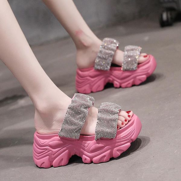 slippers 2021 summer women platform shoes fashion rhinestone sandals wedges high heels outdoor casual, Black
slippers 2021 summer women platform shoes fashion rhinestone sandals wedges high heels outdoor casual, Black