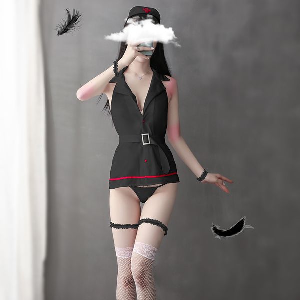 New 2021 Japanese Porno Three Piece Set Sexy Underwear Cosplay Uniform Temptation Erotic+ Stockings+underpants Womens Lingerie 91LE, Black;white
New 2021 Japanese Porno Three Piece Set Sexy Underwear Cosplay Uniform Temptation Erotic+ Stockings+underpants Womens Lingerie 91LE, Black;white
