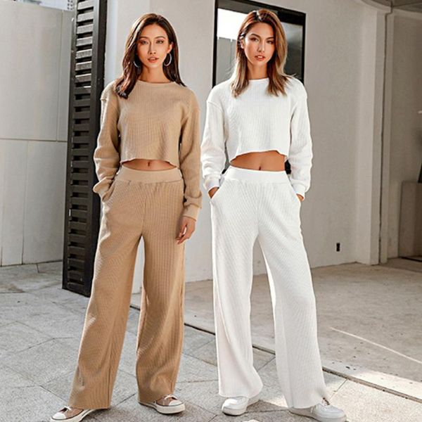women's two piece pants women suits solid color thread striped long sleeve crop 2021 autumn clothes casual tracksuit set, White
women's two piece pants women suits solid color thread striped long sleeve crop 2021 autumn clothes casual tracksuit set, White