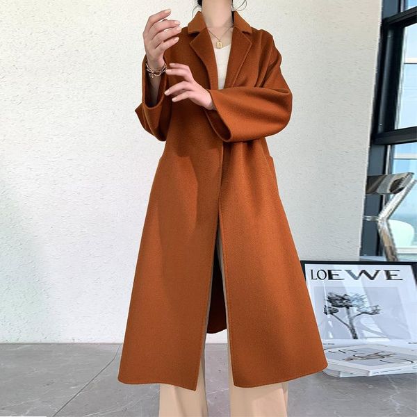 women's wool & blends m, double-sided water ripple long cashmere coat whom hepburn wind labbro woollen cloth, Black
women's wool & blends m, double-sided water ripple long cashmere coat whom hepburn wind labbro woollen cloth, Black