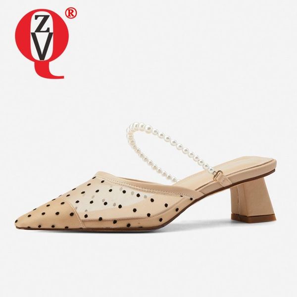 slippers zvq woman summer style fashion slipper comfortable pointed toe string beads decoration genuine leather and gauze upper, Black
slippers zvq woman summer style fashion slipper comfortable pointed toe string beads decoration genuine leather and gauze upper, Black