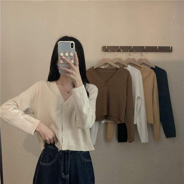 women's knits & tees real s cost-effective cardigan early autumn korean style v-neck long sleeve needle, White
women's knits & tees real s cost-effective cardigan early autumn korean style v-neck long sleeve needle, White