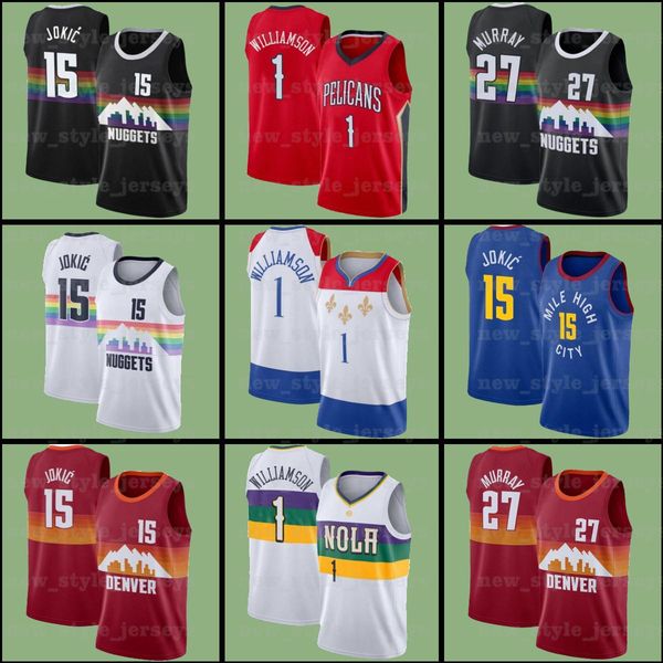 ncaa duke 1 zion 15 nikola williamson murray b1 jokic 27 jamal b denver nuggets new orleans pelicans men basketball jerseys, Black;red
ncaa duke 1 zion 15 nikola williamson murray b1 jokic 27 jamal b denver nuggets new orleans pelicans men basketball jerseys, Black;red
