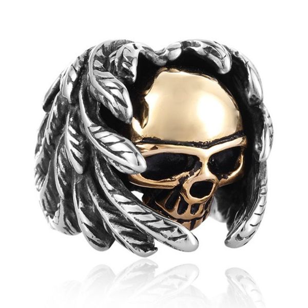 10 pcs silver plated alloy feather wrap skull head finger ring for party gift punk style jewelry
10 pcs silver plated alloy feather wrap skull head finger ring for party gift punk style jewelry