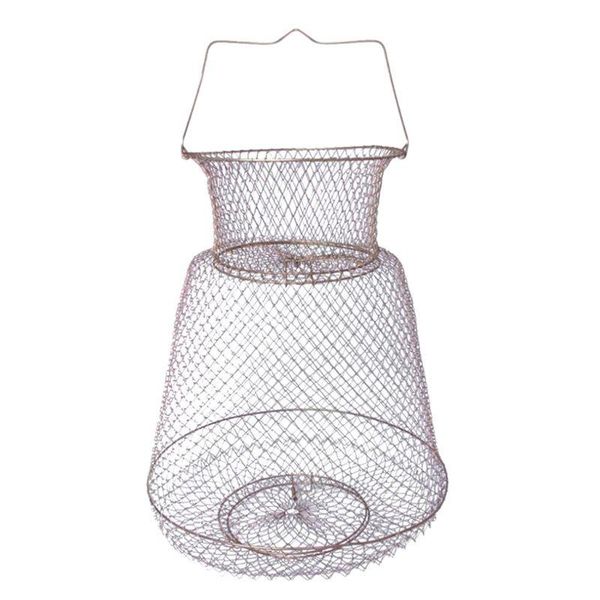 fishing accessories 918e 1pc foldable steel wire cage fish crab squid shrimp trap spring door portable basket net pot
fishing accessories 918e 1pc foldable steel wire cage fish crab squid shrimp trap spring door portable basket net pot