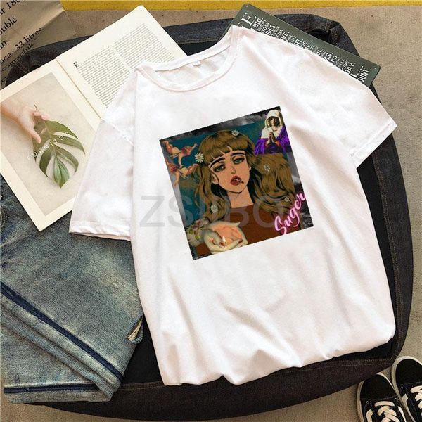 japanese steam wave harajuku retro girl print chic tees personality hip hop casual loose ulzzang new summer women's t-shirt, White
japanese steam wave harajuku retro girl print chic tees personality hip hop casual loose ulzzang new summer women's t-shirt, White