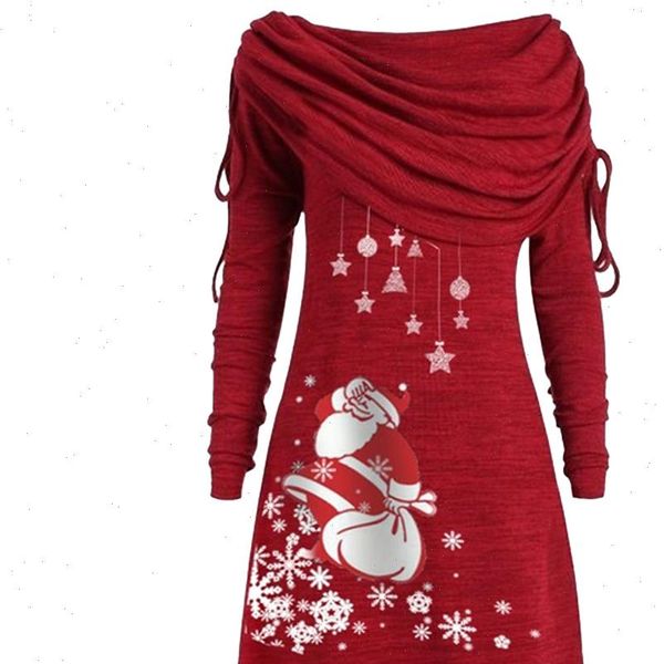 2021new arrival long sleeve santa claus dress women snowflake print irregular dress female fashion christmas dress, Black;gray
2021new arrival long sleeve santa claus dress women snowflake print irregular dress female fashion christmas dress, Black;gray