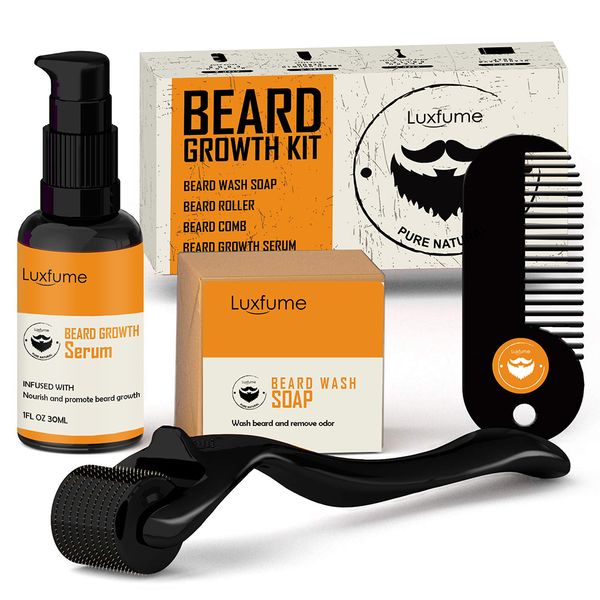 4 pieces men beard growth kit hair growth enhancer essence oil nourishing balm conditioner with comb roller facial carescouts
4 pieces men beard growth kit hair growth enhancer essence oil nourishing balm conditioner with comb roller facial carescouts