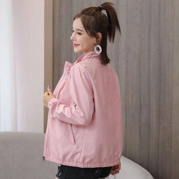 solid color casual zip-up jacket women big size fashion loose stand collar windbreaker coats spring autumn basic short outerwear, Black;brown
solid color casual zip-up jacket women big size fashion loose stand collar windbreaker coats spring autumn basic short outerwear, Black;brown