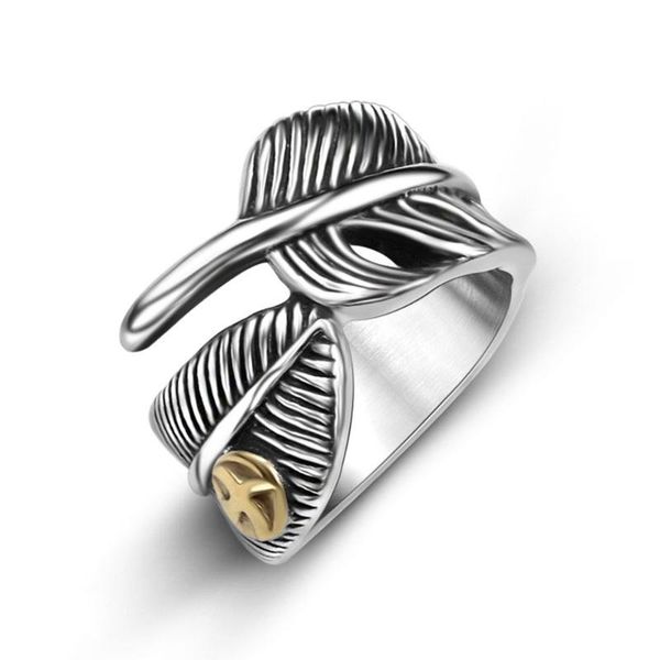 wedding rings fashion stainless steel animal feathers ring couples men and women trendy simple punk jewelry gift s0396, Slivery;golden
wedding rings fashion stainless steel animal feathers ring couples men and women trendy simple punk jewelry gift s0396, Slivery;golden
