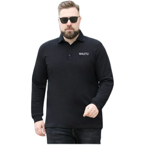 men's plus tees & polos solid long sleeve polo shirt letters printed casual daily ear for spring autumn male oversize shirts, Black;brown
men's plus tees & polos solid long sleeve polo shirt letters printed casual daily ear for spring autumn male oversize shirts, Black;brown