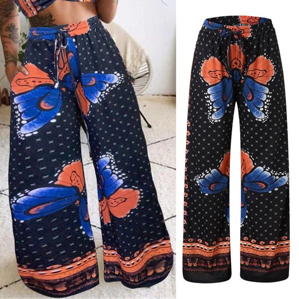 women's pants & capris 2021 summer beach wide leg women high waist printing casual long loose boho pockets trousers pantalones de mujer, Black;white
women's pants & capris 2021 summer beach wide leg women high waist printing casual long loose boho pockets trousers pantalones de mujer, Black;white