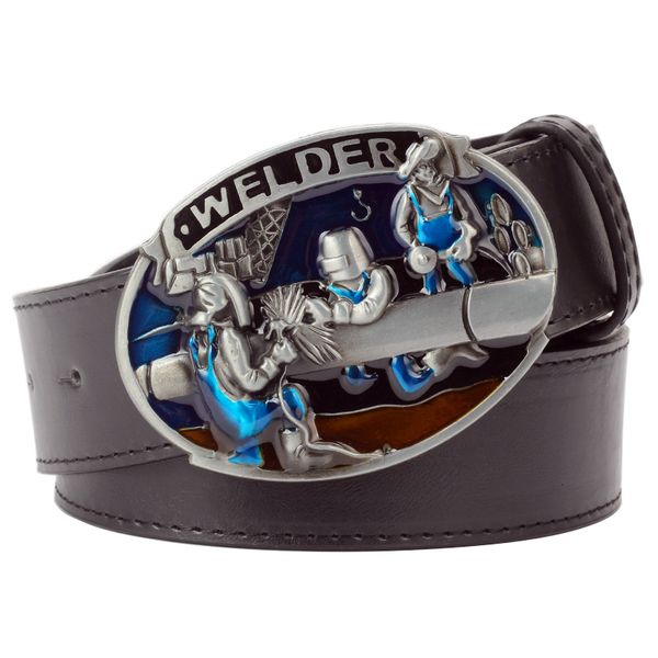 2021 new fashion man's leather workman welding worker welder profession metal buckle belt for gift men xab1, Black;brown
2021 new fashion man's leather workman welding worker welder profession metal buckle belt for gift men xab1, Black;brown