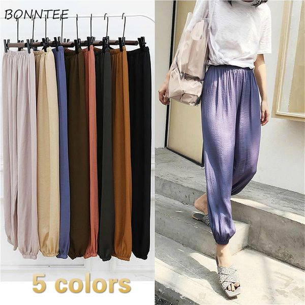 harem pants women simple ulzzang elegant lady ankle-length pant high elastic waist sun protection soft summer womens trousers, Black;white
harem pants women simple ulzzang elegant lady ankle-length pant high elastic waist sun protection soft summer womens trousers, Black;white