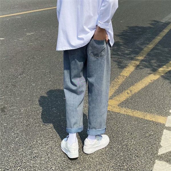 2021 wide-leg men's fashion retro casual blue jeans men streetwear hip-hop straight denim trousers mens s-3xl rei8
2021 wide-leg men's fashion retro casual blue jeans men streetwear hip-hop straight denim trousers mens s-3xl rei8