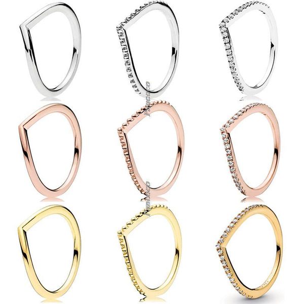 cluster rings original 925 sterling silver wish bone ring set with crystal stack for women wedding party europe jewelry, Golden;silver
cluster rings original 925 sterling silver wish bone ring set with crystal stack for women wedding party europe jewelry, Golden;silver