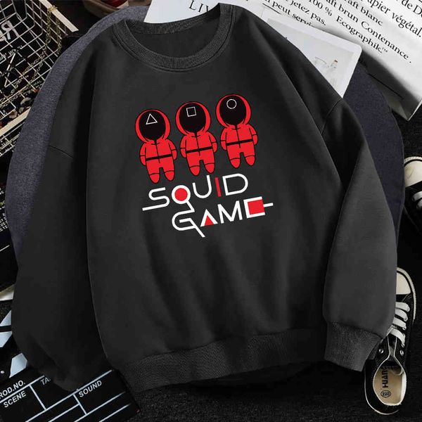 men's hoodie and squid printed sweatshirt, round neck loose wool clothing, hip-hop style, korean autumn and winter street clothing, new, Black
men's hoodie and squid printed sweatshirt, round neck loose wool clothing, hip-hop style, korean autumn and winter street clothing, new, Black