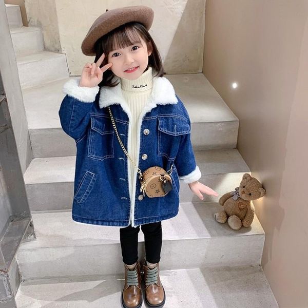 down coat denim thickened warm jacket for girl baby clothes winter kids jackets children's clothing 2-8y, Blue;gray
down coat denim thickened warm jacket for girl baby clothes winter kids jackets children's clothing 2-8y, Blue;gray