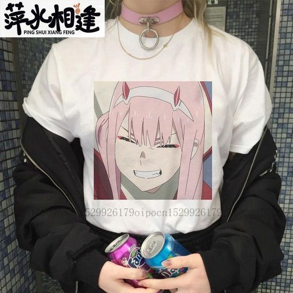 women's t-shirt darling in the franxx kawaii anime fun harajuku zero two beautiful girl japan cartoon print casual summer chic women in, White
women's t-shirt darling in the franxx kawaii anime fun harajuku zero two beautiful girl japan cartoon print casual summer chic women in, White