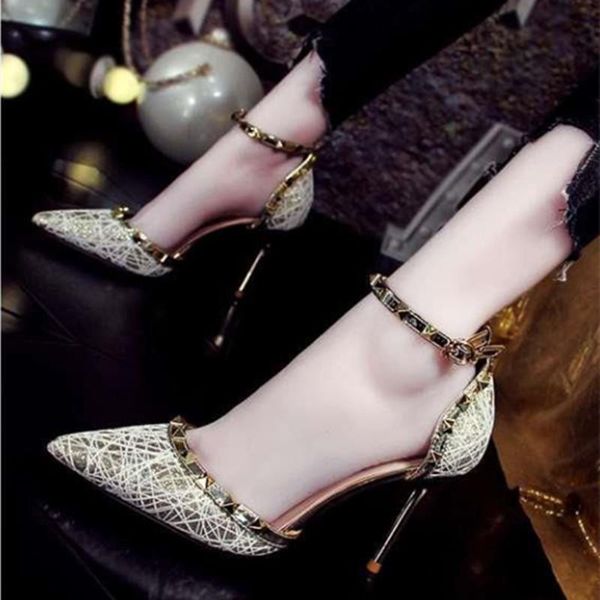 dress shoes sapatos femininas women cute golden buckle strap stiletto heels for bridal lady wedding heel h7059, Black
dress shoes sapatos femininas women cute golden buckle strap stiletto heels for bridal lady wedding heel h7059, Black