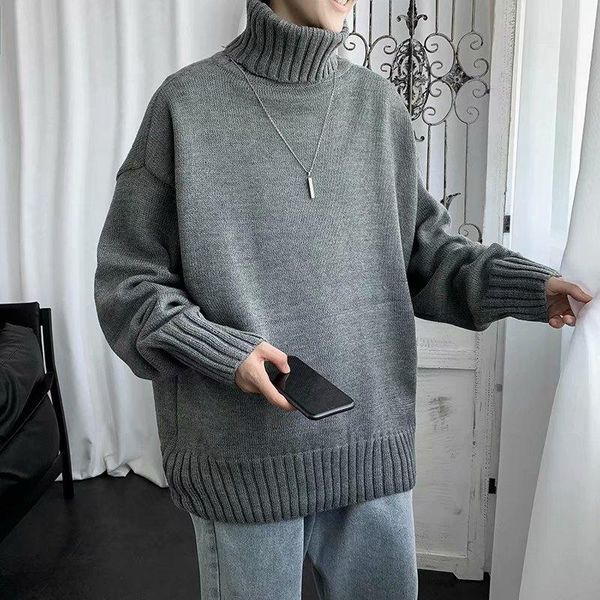 men's sweaters solid color sweater men autumn and winter loose bf korean trend of japan knit bottom shirt net red tide brand high colla, White;black
men's sweaters solid color sweater men autumn and winter loose bf korean trend of japan knit bottom shirt net red tide brand high colla, White;black