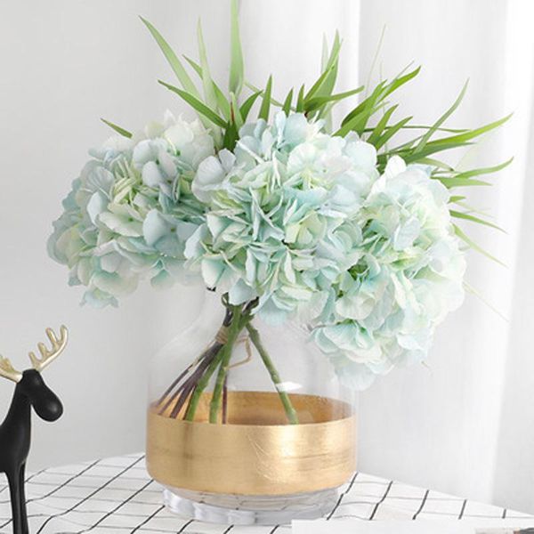 decorative flowers & wreaths 34cm silk flower hydrangea artificial bouquet fake for home wedding decoration indoor mariage
decorative flowers & wreaths 34cm silk flower hydrangea artificial bouquet fake for home wedding decoration indoor mariage