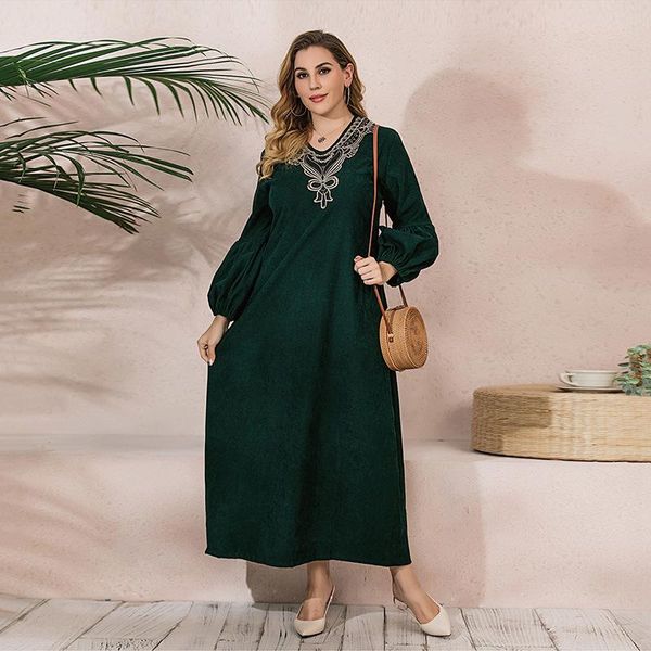 ethnic clothing 5xl plus size muslim abaya dress women spring autumnn v neck lantern sleeve embroidery casual solid green islamic, Red
ethnic clothing 5xl plus size muslim abaya dress women spring autumnn v neck lantern sleeve embroidery casual solid green islamic, Red