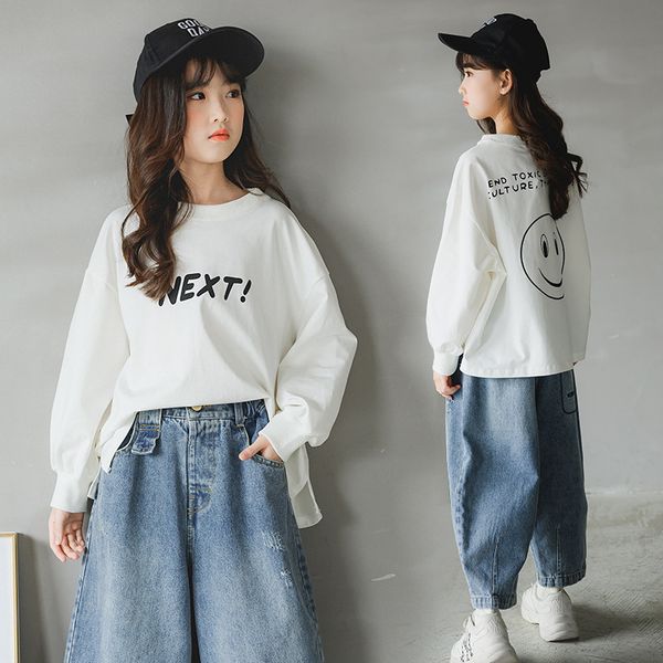 cotton moisture girls' spring long sleeve t-shirt 2021 absorption and sweat wicking alphabet chinese big child, Black;white
cotton moisture girls' spring long sleeve t-shirt 2021 absorption and sweat wicking alphabet chinese big child, Black;white