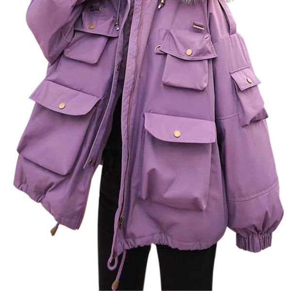 women's down & parkas big fur collar jacket women 2021 winter short fashion white duck tooling hooded thick pie to overcome, Black
women's down & parkas big fur collar jacket women 2021 winter short fashion white duck tooling hooded thick pie to overcome, Black