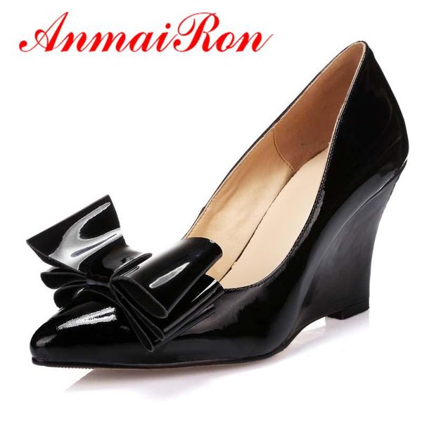 dress shoes anmairon brand women arrive wedges wedding platform pumps pointed toe bow, Black
dress shoes anmairon brand women arrive wedges wedding platform pumps pointed toe bow, Black