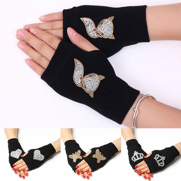 five fingers gloves 1pair black women hand warmer winter fingerless glove for fashion heart flower wool knit cotton wrist mitten, Blue;gray
five fingers gloves 1pair black women hand warmer winter fingerless glove for fashion heart flower wool knit cotton wrist mitten, Blue;gray