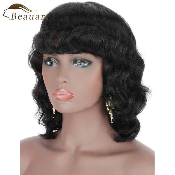 lace wigs beauart 100% remy human hair wig with bangs 130% density body wave for women 12 inch short black curly, Black;brown
lace wigs beauart 100% remy human hair wig with bangs 130% density body wave for women 12 inch short black curly, Black;brown