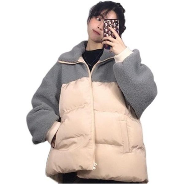 women's jackets 2021 winter arrivals cotton parkas patchwork trendy female loose plus size lady outerwear thick warm coats, Black;brown
women's jackets 2021 winter arrivals cotton parkas patchwork trendy female loose plus size lady outerwear thick warm coats, Black;brown