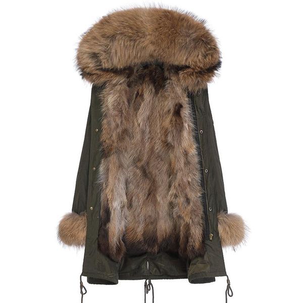 women's trench coats long real raccoon fur liner winter jacket women outwear thick parkas natural collar coat with cuffs, Tan;black
women's trench coats long real raccoon fur liner winter jacket women outwear thick parkas natural collar coat with cuffs, Tan;black