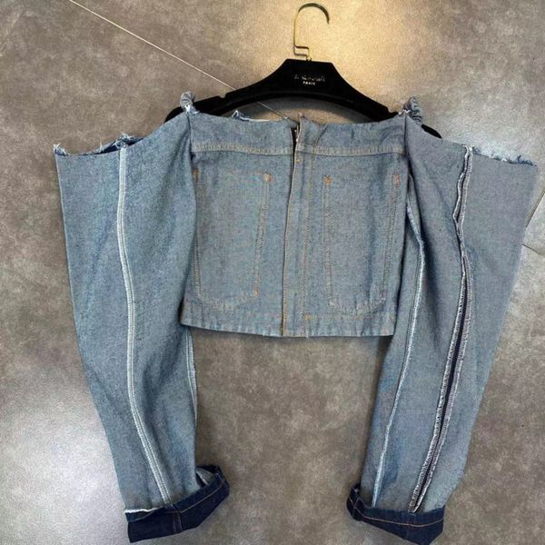 2021 Spring New Sexy Arrival Slash Neck Strapless Short Sleeve Denim Female Top Streetwear Cew5, Black;white
2021 Spring New Sexy Arrival Slash Neck Strapless Short Sleeve Denim Female Top Streetwear Cew5, Black;white