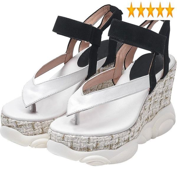 sandals flop designer flip women summer genuine leather high heels wedges casual platform ladies ankle strap beach shoes, Black
sandals flop designer flip women summer genuine leather high heels wedges casual platform ladies ankle strap beach shoes, Black