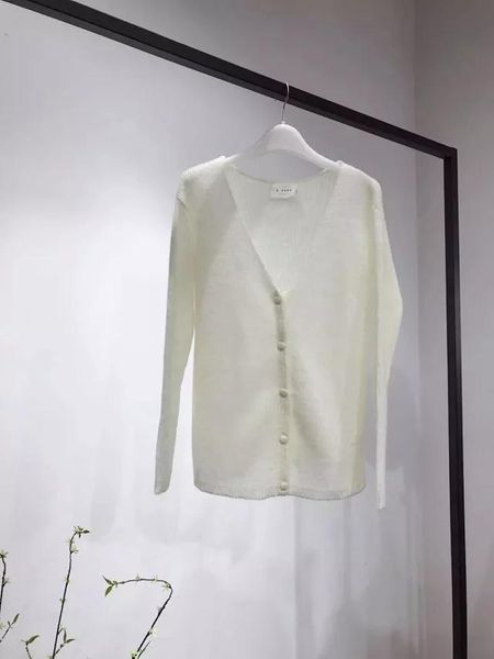 women's knits & tees women sweater mohair v-neck loose autumn and winter simple solid color knit cardigan, White
women's knits & tees women sweater mohair v-neck loose autumn and winter simple solid color knit cardigan, White